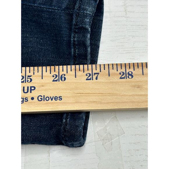 Banana Republic Blue Skinny Jeans Mid Rise Dark Blue Wash Stretch Casual 28 - Picture 10 of 11
